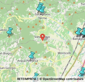 Mappa Via Regianzane, 35030 Galzignano Terme PD, Italia (3.644)