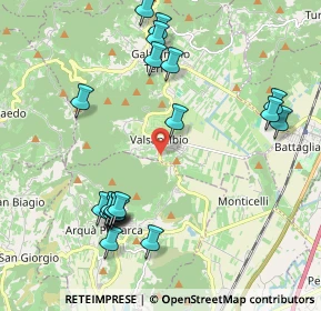 Mappa Via Regianzane, 35030 Galzignano Terme PD, Italia (2.284)