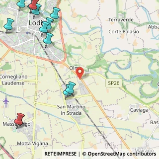 Mappa Via del Guado, 26817 San Martino in Strada LO, Italia (3.52077)