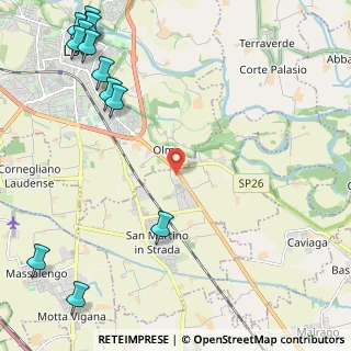 Mappa Via del Guado, 26817 San Martino in Strada LO, Italia (3.43077)