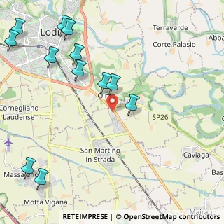 Mappa Via del Guado, 26817 San Martino in Strada LO, Italia (2.79)