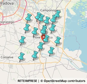 Mappa Via S.G Bosco, 35028 Piove di Sacco PD, Italia (5.94278)