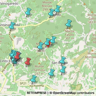 Mappa Via Gemola, 35030 Baone PD, Italia (1.38261)