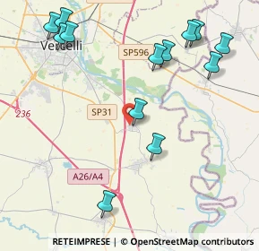 Mappa Via Guglielmo Marconi, 13012 Prarolo VC, Italia (5.05846)