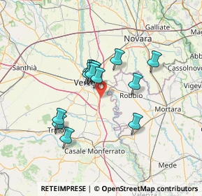 Mappa Via Guglielmo Marconi, 13012 Prarolo VC, Italia (10.39357)