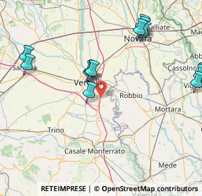Mappa Via Guglielmo Marconi, 13012 Prarolo VC, Italia (19.855)