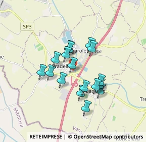 Mappa Via dell'Artigianato, 37060 Pradelle VR, Italia (1.35353)