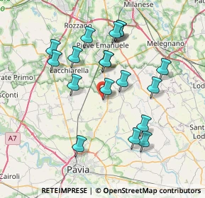 Mappa Via Trieste, 27010 Bornasco PV, Italia (7.135)