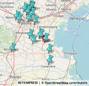 Mappa Via C. Tolomeo, 35028 Piove di Sacco PD, Italia (17.4025)