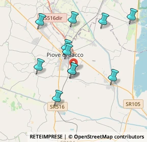 Mappa Via C. Tolomeo, 35028 Piove di Sacco PD, Italia (3.73364)