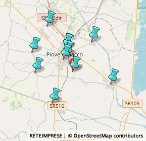 Mappa Via C. Tolomeo, 35028 Piove di Sacco PD, Italia (3.13182)