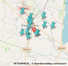 Mappa Via C. Tolomeo, 35028 Piove di Sacco PD, Italia (2.58077)