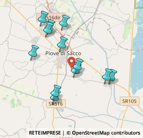 Mappa Via C. Tolomeo, 35028 Piove di Sacco PD, Italia (3.68333)