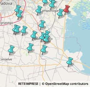 Mappa Via C. Tolomeo, 35028 Piove di Sacco PD, Italia (8.6775)