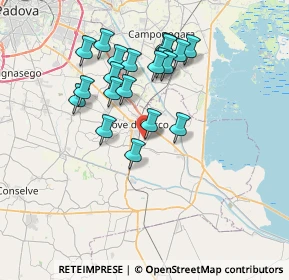 Mappa Via C. Tolomeo, 35028 Piove di Sacco PD, Italia (6.552)