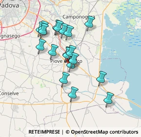 Mappa Via C. Tolomeo, 35028 Piove di Sacco PD, Italia (6.12263)