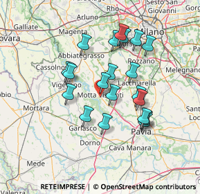 Mappa Via Piave, 20086 Motta Visconti MI, Italia (12.34)