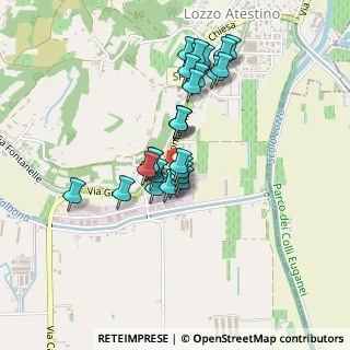Mappa Via Fontanon, 35034 Lozzo Atestino PD, Italia (0.36667)