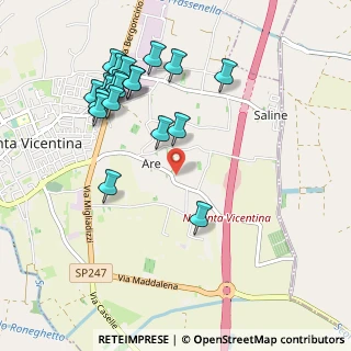 Mappa Via Are, 36025 Noventa Vicentina VI, Italia (1.0775)