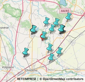 Mappa Via Ronchi, 10035 Mazzè TO, Italia (6.34059)