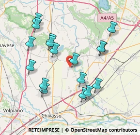 Mappa Via Ronchi, 10035 Mazzè TO, Italia (7.73353)