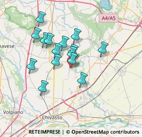 Mappa Via Ronchi, 10035 Mazzè TO, Italia (5.80533)