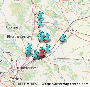 Mappa Via Ronchi, 10035 Mazzè TO, Italia (10.7505)