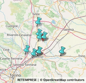 Mappa Via Ronchi, 10035 Mazzè TO, Italia (10.70909)