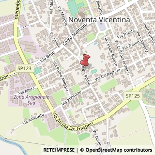 Mappa Via roma 17, 36025 Noventa Vicentina, Vicenza (Veneto)