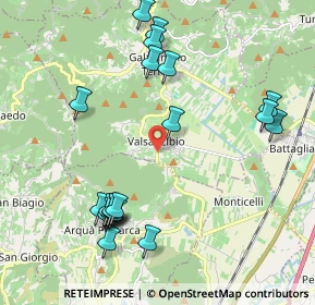 Mappa Via G. Puccini, 35030 Galzignano Terme PD, Italia (2.2935)