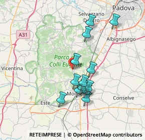 Mappa Via G. Puccini, 35030 Galzignano Terme PD, Italia (6.34385)