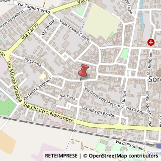 Mappa Via Maestro Antonio Ceccon, 7, 26015 Soresina, Cremona (Lombardia)
