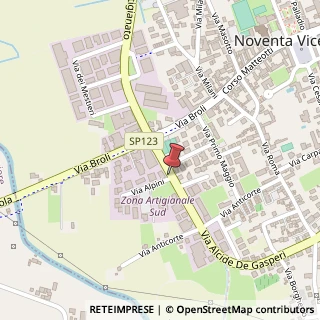 Mappa Via Degli Alpini, 10, 36025 Noventa Vicentina, Vicenza (Veneto)
