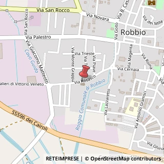 Mappa Via rosasco 36, 27038 Robbio, Pavia (Lombardia)