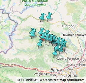 Mappa Frazione la Costa, 10070 Pessinetto TO, Italia (8.5525)