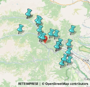 Mappa Frazione la Costa, 10070 Pessinetto TO, Italia (6.71211)