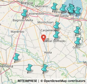 Mappa Via per Visano, 25010 Remedello BS, Italia (23.024)