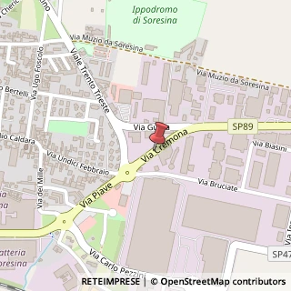 Mappa Via cremona 16, 26015 Soresina, Cremona (Lombardia)