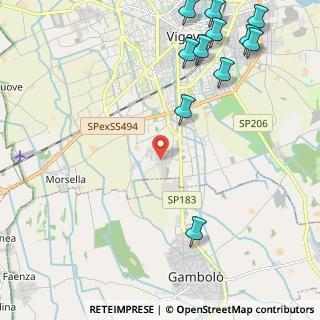 Mappa Strada Fogliano Inferiore, 27029 Vigevano PV, Italia (3.01727)