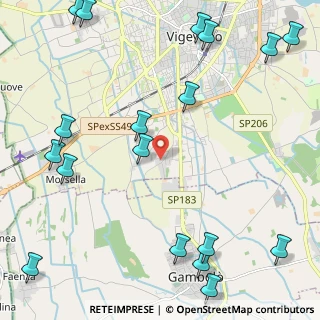 Mappa Strada Fogliano Inferiore, 27029 Vigevano PV, Italia (3.15556)