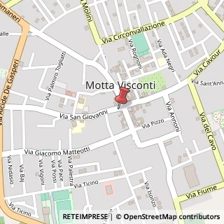 Mappa Via Gigi Borgomaneri, 33, 20086 Motta Visconti, Milano (Lombardia)