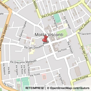 Mappa Via San Giovanni, 24, 20086 Motta Visconti, Milano (Lombardia)