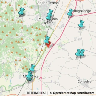 Mappa Via Montegrappa, 35020 Due Carrare PD, Italia (5.79583)