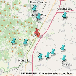 Mappa Via Montegrappa, 35020 Due Carrare PD, Italia (5.34167)