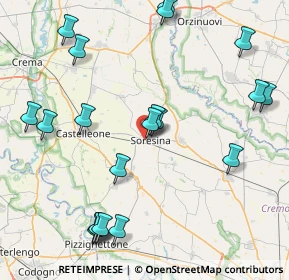 Mappa Via XX Settembre, 26015 Soresina CR, Italia (9.8825)