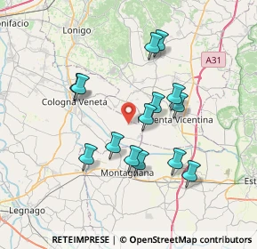 Mappa Via Rudenega, 37040 Roveredo di Guà VR, Italia (6.44)