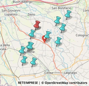 Mappa 37050 Isola Rizza VR, Italia (6.85385)