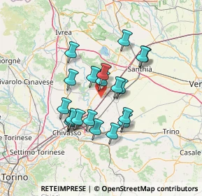 Mappa Strada Saluggia, 13043 Cigliano VC, Italia (11.214)