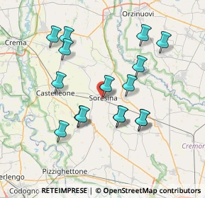 Mappa Via Paulli, 26015 Soresina CR, Italia (7.0375)