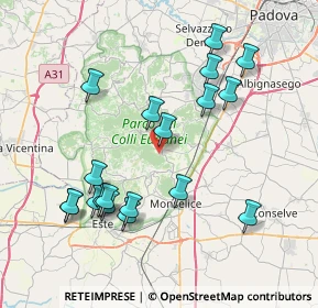 Mappa Via dei Castagni, 35032 Arquà Petrarca PD, Italia (8.06263)